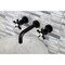 Kingston Brass KS8120NX Two-Handle Wall Mount Bathroom Faucet, Matte Black KS8120NX - alternate 3
